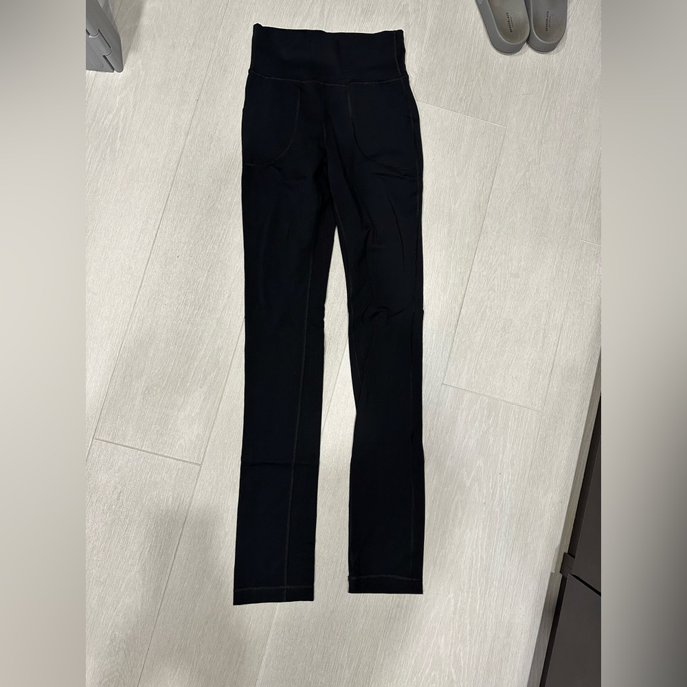 Lululemon drawstring Black Bootleg legging